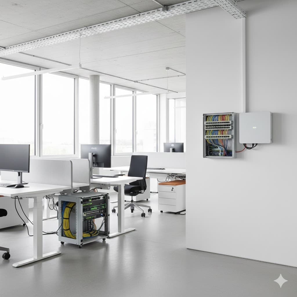 Modern corporate office workspace